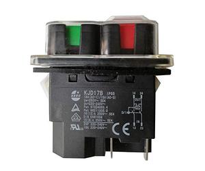 KEDU KJD17B Interruttore a pulsante Interruttori elettromagnetici impermeabili con protezione da interruzione di corrente e sottotensione AC 220-240 V 16 / 12A