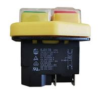 KEDU KJD17B - Interruttore elettromagnetico industriale a 4 poli, strumenti elettrici ON-AUS, interruttore a pulsante per sega, smerigliatrice, macchine utensili attrezzature 250 V 220-240 V