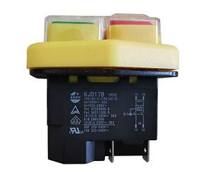 KEDU KJD17B - Interruttore elettromagnetico industriale a 4 poli, strumenti elettrici ON-AUS, interruttore a pulsante per sega, smerigliatrice, macchine utensili attrezzature 250 V 220-240 V