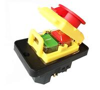 KEDU KJD18 5 Pin Impermeabile Elettromagnetico Interruttori a Pulsante Interruttore di Sicurezza Industriale Pulsante 250V 15(12) A