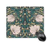 Keebik Tappetino per mouse da gioco, William Morris Pimpernel, tappetino per mouse da 18 x 21 cm, tappetino per mouse per computer, tastiera, scrivania completa, per giochi, ufficio, casa