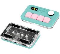 KEEBMONKEY Sayo O3C O3C OSU - Tastiera ad effetto Hall con joystick e schermo, in alluminio CNC RGB con una sola mano, tastiera programmabile USB-C personalizzata (menta (4 tasti)