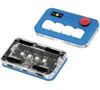 KEEBMONKEY Sayo O3C O3C OSU - Tastiera ad effetto Hall con joystick e schermo, in alluminio CNC RGB con una sola mano, tastiera programmabile USB-C personalizzata (blu (4 tasti)