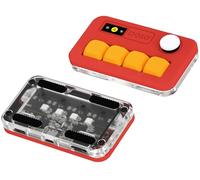 KEEBMONKEY Sayo O3C O3C OSU - Tastiera ad effetto Hall con joystick e schermo, in alluminio CNC RGB con una sola mano, tastiera programmabile USB-C personalizzata (rossa (4 tasti)