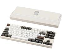 KEEBMONKEY WOBKEY Crush 80 Beta Tastiera meccanica da gioco in alluminio CNC a smontaggio rapido con supporto a sfera con connettività tripla modalità con interruttore HMX Frost Jade e BSUN Arctic