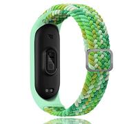 Keecuty Cinturino in Nylon per Mi Band 6/5/4/3 Bracciale Tessuto Elastico Intrecciato in Morbido Nylon Braccialetti Sportivi Elasticità Traspirante Cinturino Espandibile per Mi Band 6/5/4/3