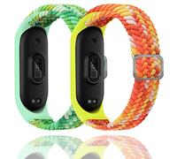 Keecuty Cinturino in Nylon per Mi Band 6/5/4/3 Bracciale Tessuto Elastico Intrecciato in Morbido Nylon Braccialetti Sportivi Elasticità Traspirante Cinturino Espandibile per Mi Band 6/5/4/3