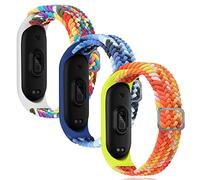 Keecuty Cinturino in Nylon per Mi Band 6/5/4/3 Bracciale Tessuto Elastico Intrecciato in Morbido Nylon Braccialetti Sportivi Elasticità Traspirante Cinturino Espandibile per Mi Band 6/5/4/3