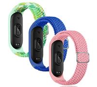Keecuty Cinturino in Nylon per Mi Band 6/5/4/3 Bracciale Tessuto Elastico Intrecciato in Morbido Nylon Braccialetti Sportivi Elasticità Traspirante Cinturino Espandibile per Mi Band 6/5/4/3