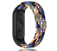 Keecuty Cinturino in Nylon per Mi Band 6/5/4/3 Bracciale Tessuto Elastico Intrecciato in Morbido Nylon Braccialetti Sportivi Elasticità Traspirante Cinturino Espandibile per Mi Band 6/5/4/3