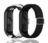 Keecuty Cinturino in Nylon per Mi Band 6/5/4/3 Bracciale Tessuto Elastico Intrecciato in Morbido Nylon Braccialetti Sportivi Elasticità Traspirante Cinturino Espandibile per Mi Band 6/5/4/3
