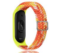Keecuty Cinturino in Nylon per Mi Band 6/5/4/3 Bracciale Tessuto Elastico Intrecciato in Morbido Nylon Braccialetti Sportivi Elasticità Traspirante Cinturino Espandibile per Mi Band 6/5/4/3