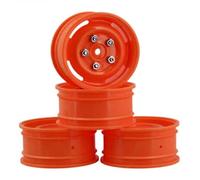 KEEDA 4 ruote in plastica da 1,9 pollici per 1/10 RC su strada Touring Car HSP HPI Tamiya Yokomo Kyosho (A, rosso)