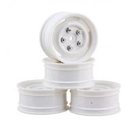 KEEDA 4 ruote in plastica da 1,9 pollici per 1/10 RC su strada Touring Car HSP HPI Tamiya Yokomo Kyosho (A, bianco)