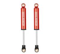 KEEDA Ammortizzatore a molla incorporato per 1/12 1/16 1/18 1/24 RC Crawler MN128 TRX4M K10 F150 (2 pezzi, rosso, 77 mm)