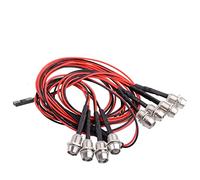 KEEDA Kit Luci RC Fari LED Fanali Posteriori per 1/10 1/8 RC Modello Auto Camion Illuminazione (8 LED)