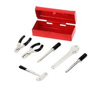 KEEDA Mini chiave di simulazione martello cacciavite cassetta degli attrezzi accessori per 1/6 1/12 giocattoli casa delle bambole 1:10 RC auto assiale SCX10 Wraith Yeti TF2 D90 (rosso e nero)