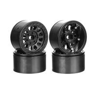 KEEDA Parti di aggiornamento dei cerchi Beadlock in plastica da 1,9 pollici per SCX10 TRX4 MST RGT Redcat Gen8 VS4-10 1/10 RC Crawler Car (nero)