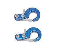 KEEDA RC Crawler Metal Winch Hooks, Trailer Trailer Gancio Accessori per 1/10 RC Auto Axial SCX10 Tamiya RC4WD D90 D110 TF2 TRX4 (blu)
