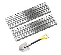 KEEDA Scalette e pala in metallo per sabbia, scheda di recupero per auto cingolate RC 1/10 TRX4 Defender Axial SCX10 D90 CC01 Redcat MST accessori in scala (giallo)