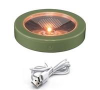 KEEDA Sottobicchiere ricaricabile a LED con 7 colori e 2 modalità di cambio automatico, sottobicchiere illuminato per bar, casa, feste, matrimoni, decorazione (verde)