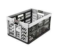 keeeper 2x Robusti Box Contenitori Pieghevoli con Impugnature Sof Set da 2 pezzi