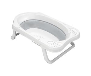 keeeper Bagnetto Pieghevole con Paracolpi, da 0 a 12 Mesi Circa, 33 L, 48 x 82 x 23,5 cm, Maja, Grigio (Nordic Grey)