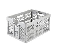 keeeper Ben Stabile - Scatola pieghevole professionale con manici Soft Touch, 54 x 37 x 28 cm, 45 l, colore: Grigio (Nordic Grey)