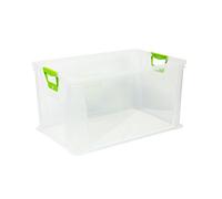 keeeper Box Contenitore con Impugnature Morbide, 59 x 39 x 32 cm, 64 L, Luis, Trasparente