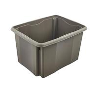 keeeper Box Contenitore con Sistema di Rotazione/Impilaggio, 44,5 x 34,5 x 27 cm, 30 L, Emil Eco Line, Eco-Grigio