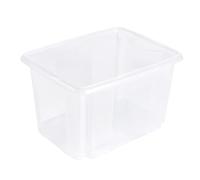 keeeper Box Contenitore con Sistema di Rotazione/Impilaggio, 44,5 x 34,5 x 27 cm, 30 L, Emil, Trasparente