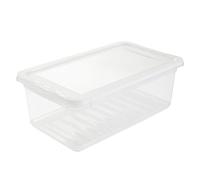 keeeper Box Contenitore con Sistema di Ventilazione, 33 x 19,5 x 12 cm, 5,6 L, Bea, Trasparente