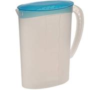 keeeper Brocca con Coperchio, 2 L, 9,5 x 18,5 x 24,5 cm, Sara, Blu/Trasparente