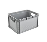 keeeper Cassetta da Trasporto, Impilabile, Polipropilene, 20 L, Robert, Nordic Grey (Grigio)