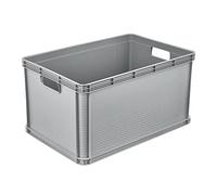 keeeper Cassetta da Trasporto, Impilabile, Polipropilene, 64 L, Robert, Nordic Grey (Grigio)