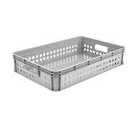 keeeper Cestello da Trasporto, Impilabile, Polipropilene, 22 L, Robert, Nordic Grey (Grigio)