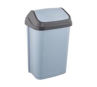 keeeper Cestino con Coperchio Basculante, 25 l, 33,5 x 25,5 x 53,5 cm, Swantje, Blu (Nordic Blue)