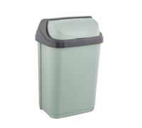 keeeper Cestino con Coperchio Scorrevole, 10 l, 25,5 x 19 x 39 cm, Rasmus, Verde (Nordic Green)