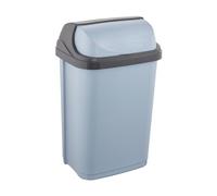 keeeper Cestino con Coperchio Scorrevole, 25 l, 34 x 26 x 54 cm, Rasmus, Blu (Nordic Blue)