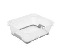 keeeper Cestino Impilabile, Antiscivolo, DIN A6, 20 x 16 x 7 cm, Jonas, Nordic Grey (Grigio)