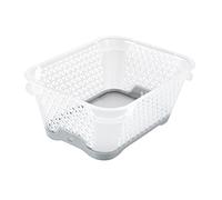 keeeper Cestino Impilabile, Antiscivolo, DIN A7, 16 x 12 x 7 cm, Jonas, Nordic Grey (Grigio)