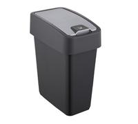 keeeper Cestino Premium con Coperchio Ribaltabile, Soft Touch, 10 l, 29,5 x 18 x 36,5 cm, Magne, Grigio (grafite)