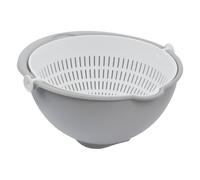 keeeper Ciotola e Scolapasta 2in1, Grande, Lavabile in Lavastoviglie, Stella, Nordic Grey (Grigio)