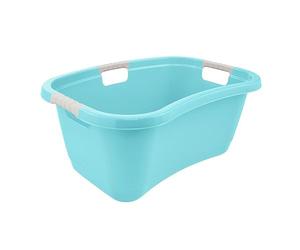 keeeper Conca per il Bucato Ergonomica, Impugnature Morbide e Antiscivolo, 50 L, Janne, Azzurro