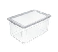 keeeper Contenitore con Air Control System, Clearbox, 43 L, 59 x 39 x 27 cm, Bea, Trasparente (Transparent)