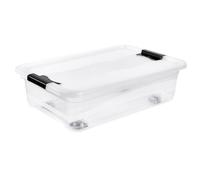 keeeper Contenitore con Coperchio, PP, 59 x 39.5 x 18 cm, Capacità: 28 L, Konrad, Trasparente