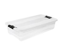 keeeper Contenitore con Coperchio, PP, 79.5 x 39.5 x 17 cm, Capacità: 33 L, Cornelia, Trasparente