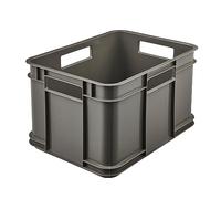 keeeper Contenitore con Maniglie, Euro-Box M, Procyclen, 16 l, Bruno Eco Line, Eco-Grigio