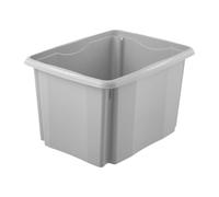 keeeper Contenitore con Sistema Girevole/impilabile, 30 L, 44,5 x 34,5 x 27 cm, Emil Eco Line, Grigio (Eco Stone Grey)