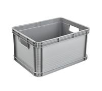 keeeper Cassetta da Trasporto, Impilabile, Polipropilene, 20 L, Robert, Nordic Grey (Grigio)